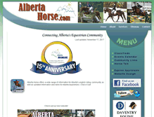 Tablet Screenshot of albertahorse.com